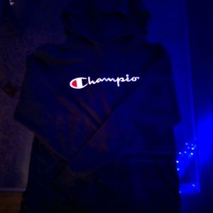 Black champion hoodie